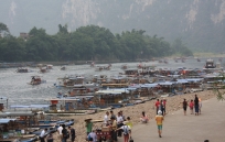 Bamboo-Boat-Trip auf dem Lijian River (kaum Betrieb...)
